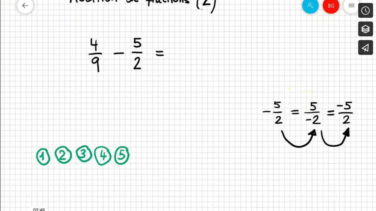 Addition de fractions 2