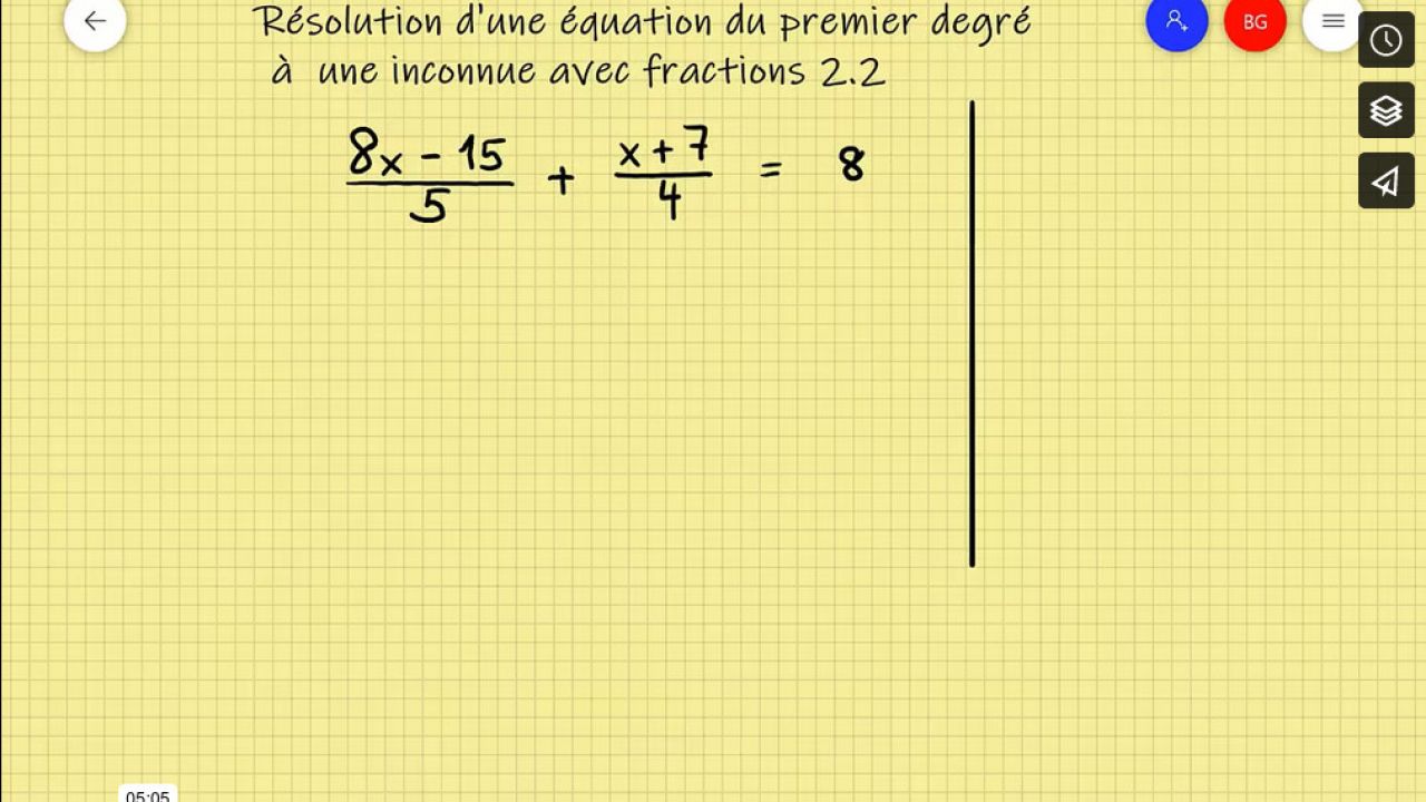 Équations 3